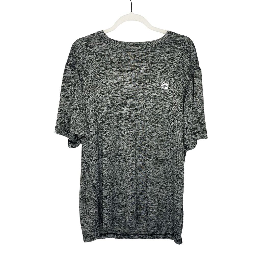 RBX Performance Short Sleeve Heathered Gray Workout T-Shirt 2X Men's Athletic